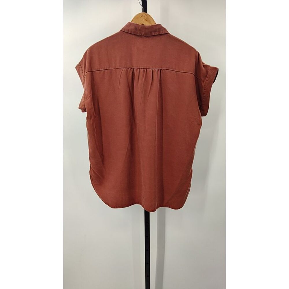 Quince Rust Button-Up Blouse - Picture 3 of 3